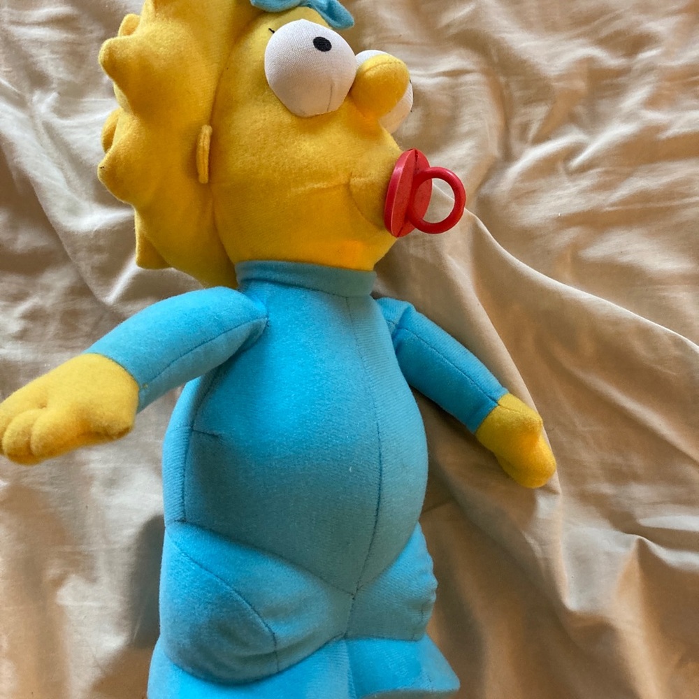 2004 Nanco The Simpsons Maggie 10" Plush Stuffed Doll 20th Century